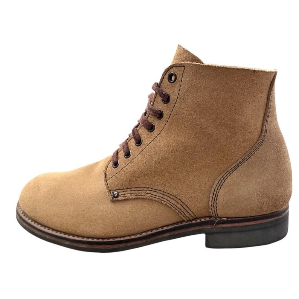 US Army World War II Brown Suede Roughout Reproduction Boots Mens Size 11D